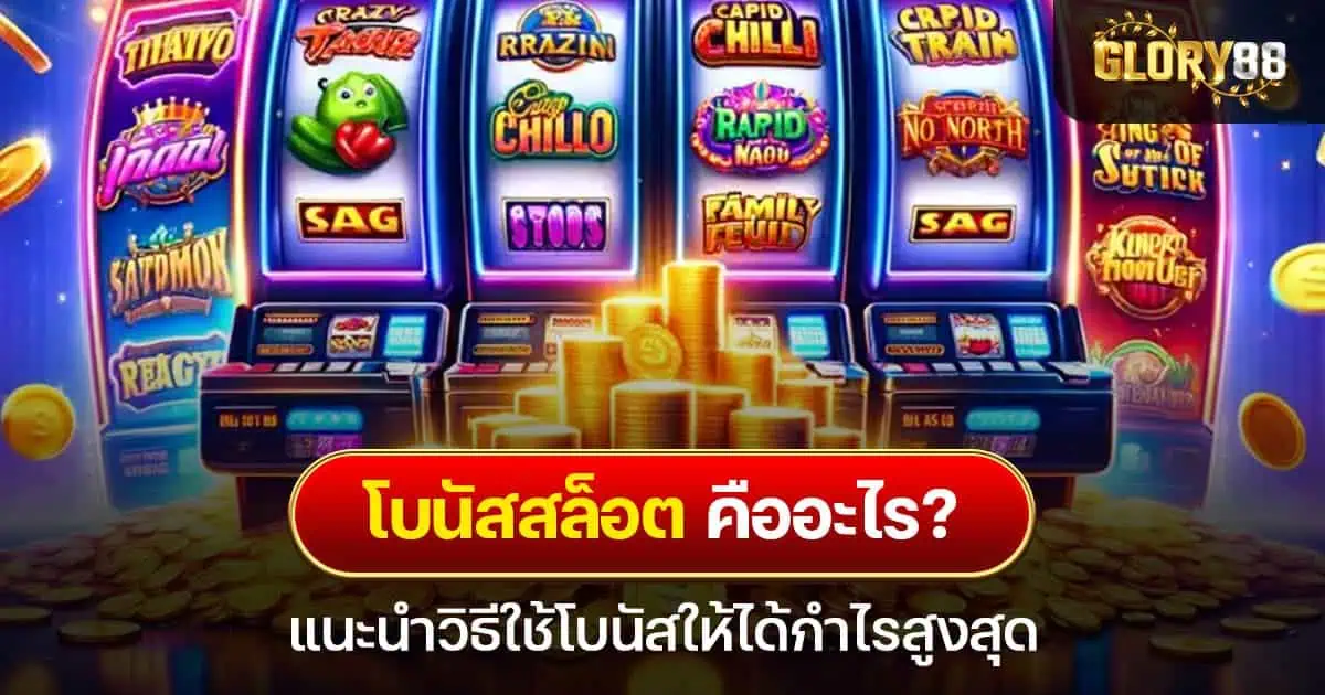 โบนัสสล็อต คืออะไร? แนะนำวิธีใช้โบนัสให้ได้กำไรสูงสุด